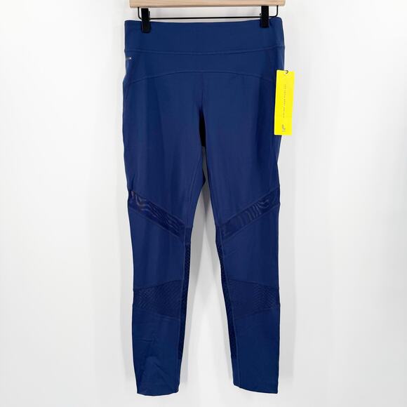 Lole Leggings Size Small Ankle Mirtillo Blue Mesh Cheville NWT UPF50+ Quick Dry - Picture 1 of 14